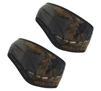 PATIKIL Fascia Riscalda Orecchie, 2 Pezzi Fascia Riscalda Orecchie In Pile Polare Invernale Elasticizzata Fascia Sudore Running Essenziale Per Jogging Camminata Sci, Giallo-Grigio