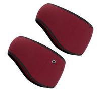 PATIKIL Fascia Riscalda Orecchie, 2 Pezzi Polar Fleece Fascia Riscalda Orecchie Invernale Elasticizzata Fascia Sudore Running Essenziale per Jogging Camminata Sci, Borgogna