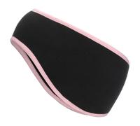 PATIKIL Fascia Riscalda Orecchie, Fascia Riscalda Orecchie In Pile Polare Fascia Elastica Invernale Fascia Sudore Per Corsa Jogging Camminata Sci, Nero Con Rosa