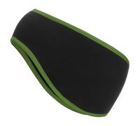 PATIKIL Fascia Riscalda Orecchie, Fascia Riscalda Orecchie In Pile Polare Invernale Elastica Fascia Sudore Running Essenziale Per Running Jogging Camminare Sciare, Nero Con Verde Scuro