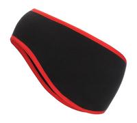 PATIKIL Fascia Riscalda Orecchie, Fascia Riscalda Orecchie In Pile Polare Invernale Fascia Elastica Per Corsa Essenziale Per Corsa Jogging Camminata Sci, Nero Con Rosso