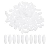 PATIKIL Fermagli a Scatto 24mm, 50 Set Connettori a Barilotto Perline Plastica, Clip per Cordino Collana, Braccialetto, Creazione Gioielli Fai da Te, Bianco