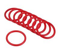 PATIKIL Fiera Lancio-Cerchio Cerchio 6cm ID, 24pz plastica Cerchio per Esterni Party Favor Gioco Booth, Rosso