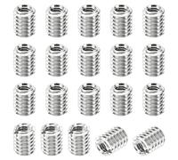 PATIKIL Filettatura Adattatori Manicotto Riduzione Dado 20pz M4x0,7 Maschio a M2,5x0,45 Femmina Riparazione Inserto Dado Vite Riduttore Inox Acciaio Fissaggio 5mm