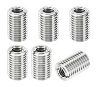 PATIKIL Filettatura Adattatori Manicotto Riduzione Dado 6pz M16x2 Maschio a M10x1,5 Femmina Riparazione Inserto Dado Vite Riduttore Inox Acciaio Fissaggio 25mm