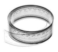 PATIKIL Film Flessibile Righello 200cm misura 0.1mm Con Linee R Angolo E Larghezza Chiaro PET Plastica Morbida Pieghevole Righello Dritto Per Fabbrica, Trasparente, 1 Pz