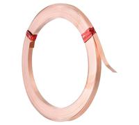 PATIKIL Filo di rame puro da 19,7 piedi, filo per gioielli in rame piatto da 32 gauge, larghezza 3 mm, filo per perline pieghevole per la creazione di gioielli, artigianato fai da te, materiali