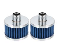 PATIKIL Filtro Aria 23 mm, 2 Pcs Filtro Aspirazione Aria Fredda Cono Motore, Filtro Copri Valvola di Sfiato per Moto Auto Blu