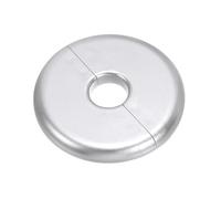 PATIKIL Flangia Divisa a Parete, 16,5mm Copriforo con Piastra Autoadesiva Rotonda in ABS Copri Tubi Termosifoni Copertura per Decorazione Rubinetto Tubo Acqua Bagno Cucina, Argento