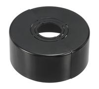PATIKIL Flangia Divisa a Parete, 20/25/32mm Copri Tubi Termosifoni Copertura Piastra Rotonda in ABS Spessore Tagliabile per Tubo Acqua Rubinetto Decorazione,30mm Altezza, Nero