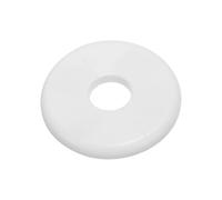 PATIKIL Flangia Divisa a Parete, 23,5mm Copriforo con Piastra Autoadesiva Rotonda in ABS Copri Tubi Termosifoni Copertura per Decorazione Rubinetto Tubo Acqua Bagno Cucina, Bianco