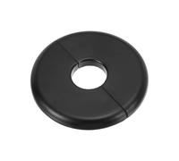 PATIKIL Flangia Divisa a Parete, 23,5mm Copriforo con Piastra Autoadesiva Rotonda in ABS Copri Tubi Termosifoni Copertura per Decorazione Rubinetto Tubo Acqua Bagno Cucina, Nero