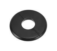 PATIKIL Flangia Divisa a Parete, 34,5mm Copriforo con Piastra Autoadesiva Rotonda in ABS Copri Tubi Termosifoni Copertura per Decorazione Rubinetto Tubo Acqua Bagno Cucina, Nero