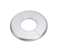 PATIKIL Flangia Divisa a Parete, 44mm Copriforo con Piastra Autoadesiva Rotonda in ABS Copri Tubi Termosifoni Copertura per Decorazione Rubinetto Tubo Acqua Bagno Cucina, Argento