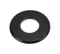 PATIKIL Flangia Divisa a Parete, 51mm Copriforo con Piastra Autoadesiva Rotonda in ABS Copri Tubi Termosifoni Copertura per Decorazione Rubinetto Tubo Acqua Bagno Cucina, Nero