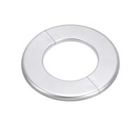 PATIKIL Flangia Divisa a Parete, 78mm Copriforo con Piastra Autoadesiva Rotonda in ABS Copri Tubi Termosifoni Copertura per Decorazione Rubinetto Tubo Acqua Bagno Cucina, Argento