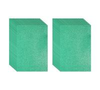 PATIKIL Foglio Schiuma Glitterata Eva Verde Scuro Lucido 11" x 8" Spesso 2mm Spessore Eva Schiuma Adesivi Fogli Gomma Feltro Glitterato Scintillante per Progetti Fai da Te, 20Pz