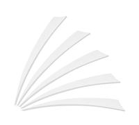 PATIKIL Frecce Penne 5 Pollici, 25 Pezzi Ala Destra Piume Freccia Turchia Accessori Tiro con L'Arco Fai da Te Tiro al Bersaglio Caccia, Bianco