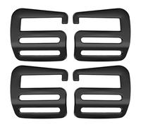 PATIKIL Ganci a G per Cinghie Scorrevoli 32mm, 2 Coppie Ganci a G in Metallo Clip Regolabili per Cinghie Zaino Tracolle Cinghie Valigia Cinghie per Cintura Esterna Hardware, Nero