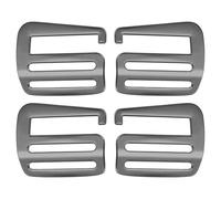 PATIKIL Ganci a G per Cinghie Scorrevoli 38mm, 2 Coppie Ganci a G in Metallo Clip Regolabili per Cinghie Zaino Tracolle Borse da Viaggio Cinghie Hardware Esterna, Grigio