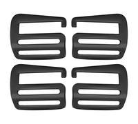 PATIKIL Ganci a G per Cinghie Scorrevoli 38mm, 2 Coppie Ganci a G in Metallo Clip Regolabili per Cinghie Zaino Tracolle Cinghie Valigia Cinghie per Cintura Hardware Esterno, Nero