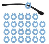 PATIKIL Ganci per Occhiali a Forma di Gatto, 12 Paia Ganci per Orecchie Anti-Scivolo in Silicone Confortevoli con Scatola per Occhiali da Sole e Sportivi, Blu Scuro