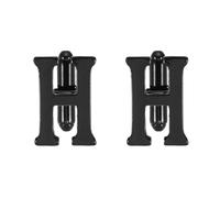 PATIKIL Gemelli Da Polso Con Monogramma, Lettera Classica Dell'Alfabeto H Gemelli Da Polso Per Uomo 26 Lettere A-Z Con Scatola Regalo Per Uomo Padre Marito Matrimonio Regalo Feste, Nero