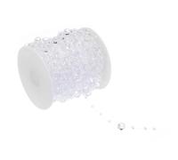 PATIKIL Ghirlanda di Perle Finte da 8mm/3mm, 98.4 Ft Catena di Perle per Artigianato, Matrimonio, Decorazioni per La Casa, Gioielli Fai-Da-Te, Albero di Natale, Trasparente