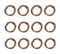 PATIKIL Ghirlanda di Rami di Vite Naturale, 12 Pz di Ghirlanda di Rami di Vite Naturale da 3 Pollici per zioni Appese a Porte e Finestre, Marrone