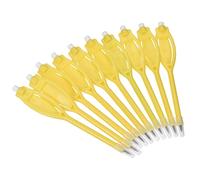 PATIKIL Golf Punteggio Matite con Gomma, 30pz Ovale Clip Plastica 2H Pennarello Penne per Sport Giochi Meeting, Giallo