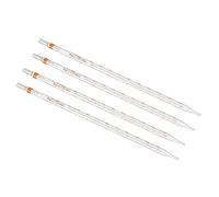 PATIKIL Graduato Contagocce Pipette, 4 pz 10ml Riutilizzabili Borosilicato Vetro Pipette per Trasferimento Liquido per Laboratorio, Chimica, Trasparente