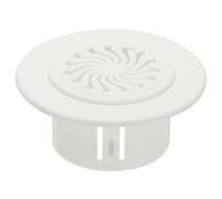 PATIKIL Griglia Di Aerazione Rotonda 1.9" (49mm), Griglia Di Ventilazione Regolabile In ABS Con Schermo Adatta Per Fori Da 1.97" - 2.36" Per Bagno Ufficio Cucina Ventilazione, Bianco