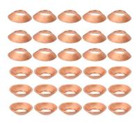 PATIKIL Guarnizione a Flangia, 30 Pezzi Adatta per Tubi da 1/4" Dimensione 45 Gradi Raccordi a Compressione in Rame per Accessori Condizionatori d'Aria e Refrigerazione