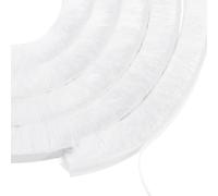 PATIKIL Guarnizione Autoadesiva Spazzola, Guarnizione Pile, Spazzola Sigillante, Paraspifferi Spazzola Adesivo, Isolamento per Telaio Porta Finestra, Bianco (16ft Lx3/8"Wx5/8"H)