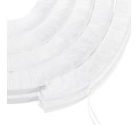 PATIKIL Guarnizione Autoadesiva Spazzola, Guarnizione Pile, Spazzola Sigillante, Paraspifferi Spazzola Adesivo, Isolamento per Telaio Porta Finestra, Bianco 2Pz (33ft Lx3/8"Wx7/8"H)