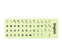 PATIKIL Inglese Tastiera Adesivi Brilla al Buio, Luminoso Universale Tastiera Ricambio Cover per Notebook Scrivania Computer, Nero Caratteri