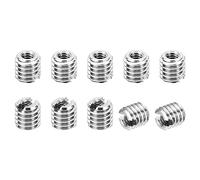 PATIKIL Inserti Filettati Adattatori Riduzione Dado, 10pz M4*0,7 Maschio a M2*0,4 Femmina Riparazione Inserto Dado Vite Inserto Filettato Autofilettante Acciaio Inossidabile 4mm