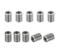 PATIKIL Inserti Filettati Adattatori Riduzione Dado, 10pz M8*1,25 Maschio a M6*1 Femmina Riparazione Inserto Dado Vite Inserto Filettato Autofilettante Acciaio Inossidabile 10mm