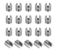 PATIKIL Inserto Filettato Autofilettante, 20 Pz M6 x M9 x 10mm Inserti Filettati 303 Acciaio Inossidabile Adattatore Filettato Riduttore Vite Scanalata Riparazione Inserimenti
