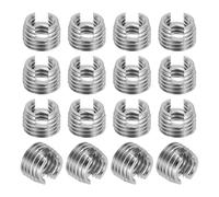 PATIKIL Inserto Filettato Autofilettante, 20 Pz M6 x M9 x 6mm Inserti Filettati 303 Acciaio Inossidabile Adattatore Filettato Riduttore Vite Scanalata Riparazione Inserimenti
