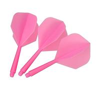 PATIKIL Integrato Dardo Albero e Alette, 15pz 2BA Vite Plastica Dardo Alette, Rosa