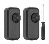 PATIKIL Interruttore Inline Per Lampada, 2pcs Dimmer Rotativo Controller LED Controllo Luminosità Interruttore Con Cacciavite Per Lampada Da Tavolo Da Terra Luci A Sospensione, Nero