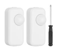 PATIKIL Interruttore Lampada Inline, 2pcs Dimmer Rotativo Controllo Luminosità LED Interruttore a Filo con Cacciavite per Lampada da Tavolo da Terra a Sospensione, Bianco