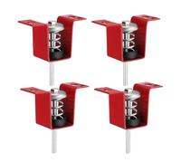 PATIKIL Isolatori Di Vibrazioni A Molla Per Soffitto, 4 Pezzi 44lbs Supporti Antivibrazione Meccanici Per A/C Processore D'aria Camera Da Letto Teatro Studio, (HV) Rosso