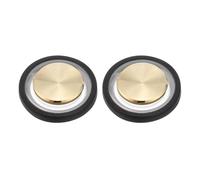 PATIKIL Joystick da gioco per cellulare, 2 pezzi, joystick a spirale per controllo del gioco touch screen con scatola di immagazzinaggio per tablet e smartphone, oro/nero