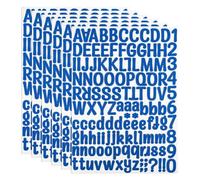 PATIKIL Kit Adesivi Vinile Lettere e Numeri, 756pz 6 Fogli Adesivi Autoadesivi per Cartello Cassette Postali Indirizzo Fai da Te Artigianato Carta (Blu Scuro)