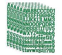 PATIKIL Kit Adesivi Vinile Lettere e Numeri, 756pz 6 Fogli Adesivi Autoadesivi per Cartello Cassette Postali Indirizzo Fai da Te Artigianato Carta (Verde Scuro)
