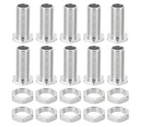 PATIKIL Kit Bulloni Esagonali M12x30mm e Dadi, 10 Set Viti Cave a Filettatura Fine Assortimento Bullone Testa Esagonale Attraverso Foro Fissaggio Lampadario Fasteners