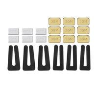 PATIKIL Kit di Bilanciamento per Pale Ventilatore a Soffitto, 6 Set Include 6pz Clip Bilanciamento in Plastica e 6pz 5G e 9pz 3G Pesi per Ventilatore a Soffitto, Tono Oro/Nero/Bianco