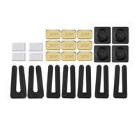 PATIKIL Kit di Bilanciamento per Pale Ventilatore a Soffitto, 7 Set Include 7pz Clip Bilanciamento in Plastica e 8pz 5G e 9pz 3G Pesi per Ventilatore a Soffitto, Tono Oro/Nero/Bianco